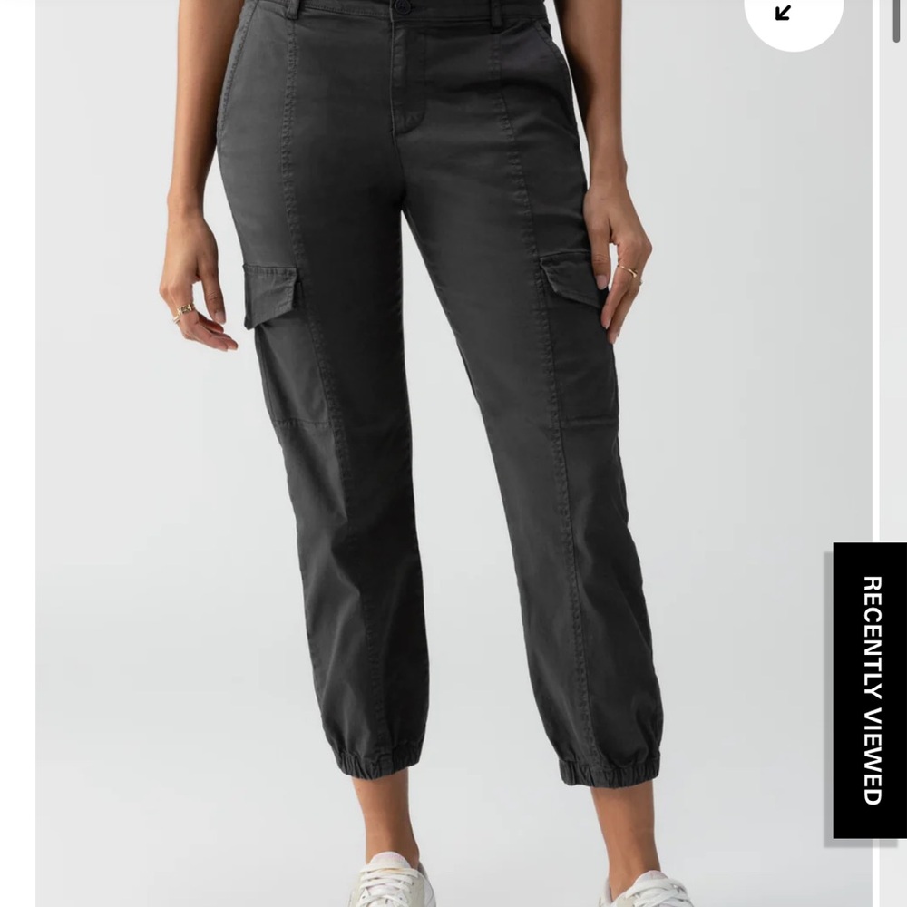 Black Cargo Jogger Pants